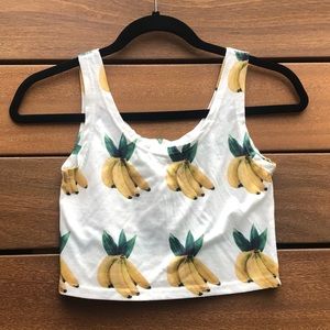 Tops - Banana crop top Tops - Banana crop top